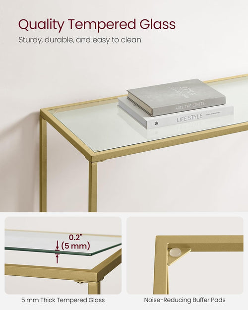 Metal Frame Console Table