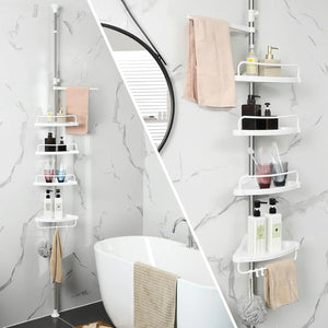 Adjustable Telescopic Bathroom Corner Shelf