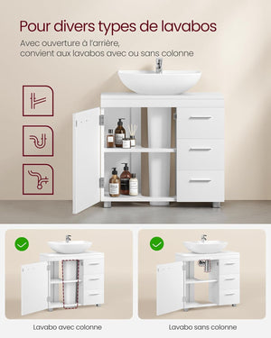 Bathroom Vanity Unit for Sink – Drawers & Storage - Karrari