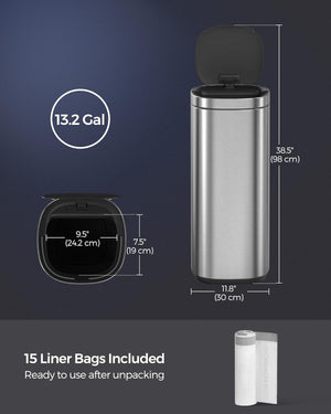 13 Gallon Motion Sensor Kitchen Trash Can - Karrari