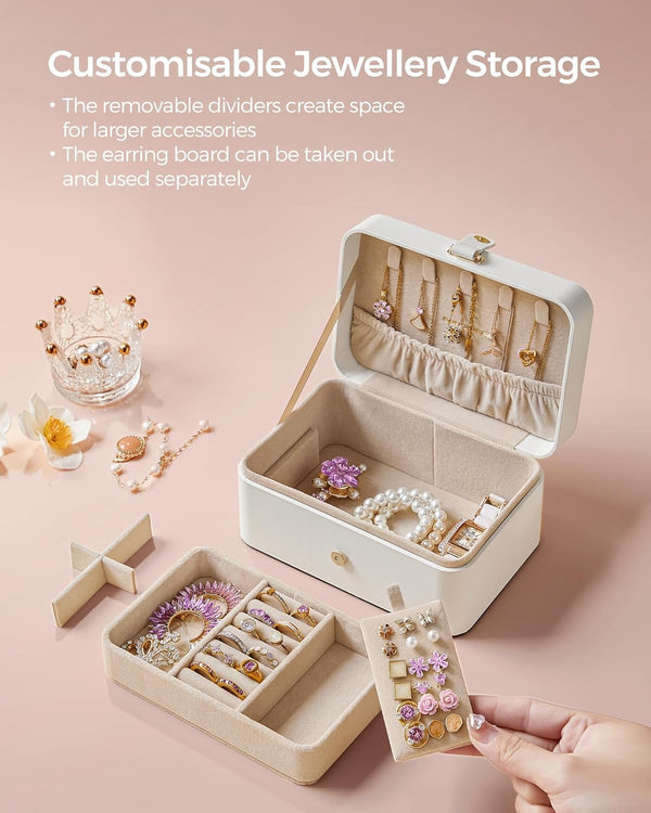 2-Layer Travel Jewellery Box – Portable & Spacious - Karrari