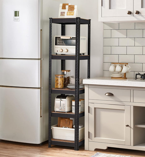 Industrial Storage Rack – 5 Adjustable Shelves, (37x37x150cm) - Karrari