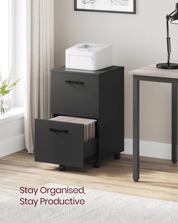 2-Drawer Filing Cabinet, Mobile File Cabinet for Home Office