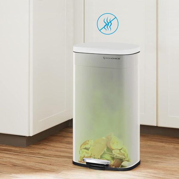 50L Steel Pedal Waste Bin with Soft-Close Lid - Karrari