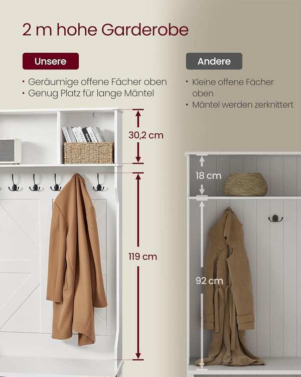 Entryway Coat Rack with Shoe Storage - Karrari