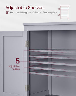 4-Door Bathroom Storage Unit