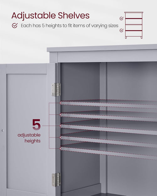 4-Door Bathroom Storage Unit