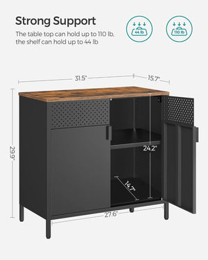 Metal Storage Cabinet with Doors - Karrari