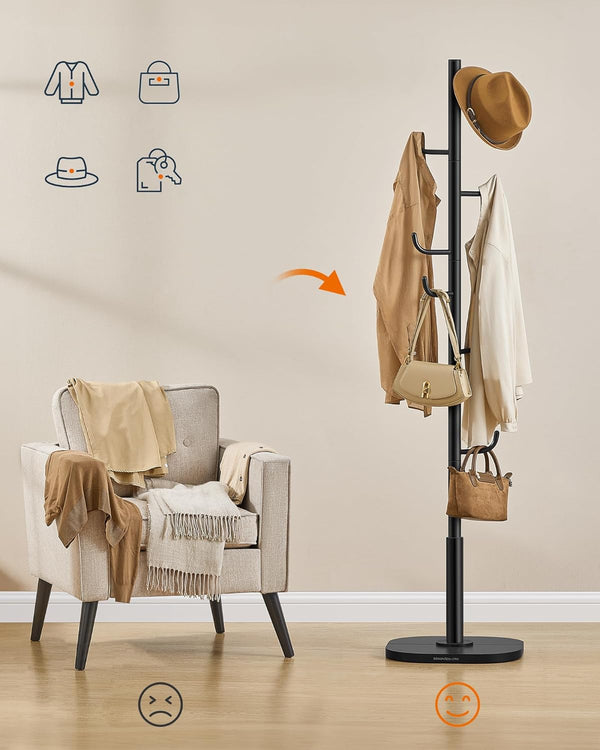 Tree Coat Rack - 8 Hooks