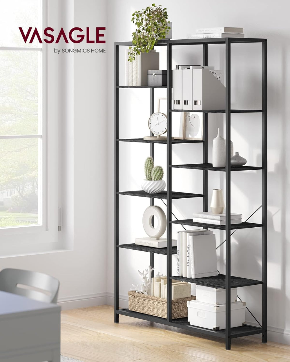 5-Tier Bookshelf & Display Storage Rack - Karrari