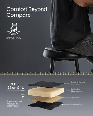 Set of 2 Backless Bar Stools