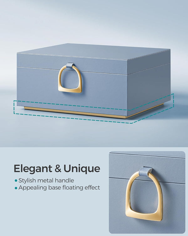 2-Layer Jewellery Box with Handle - Removable Tray