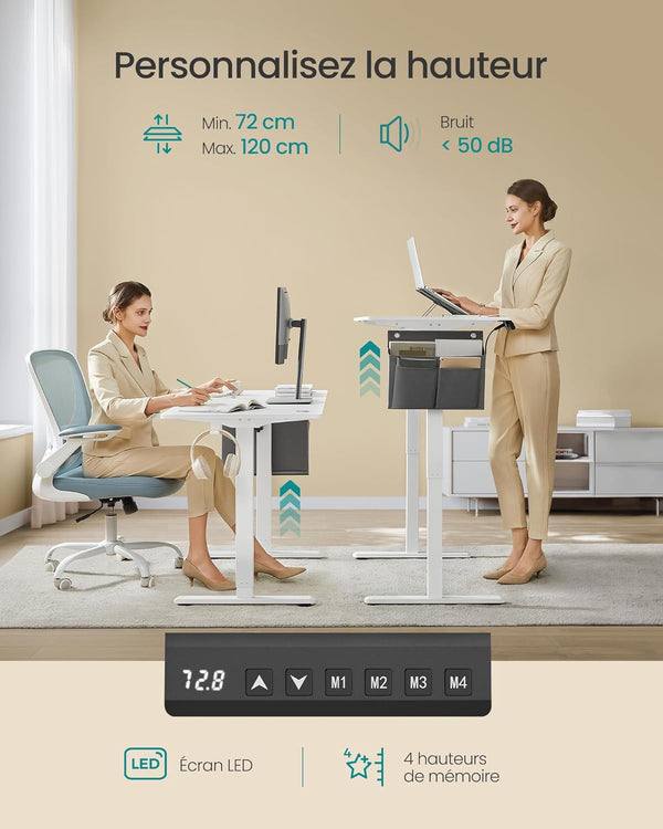 Electric Standing Desk – Adjustable Height with Memory Function - Karrari