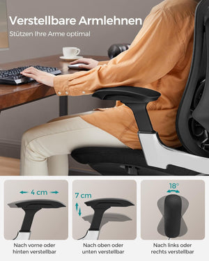 Adjustable Reclining Desk Chair – Ergonomic Support