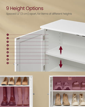 Shoe Cabinet with Adjustable Shelves - Karrari