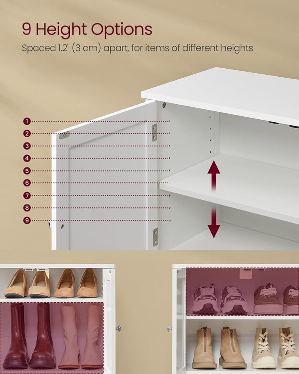 Shoe Cabinet with Adjustable Shelves - Karrari