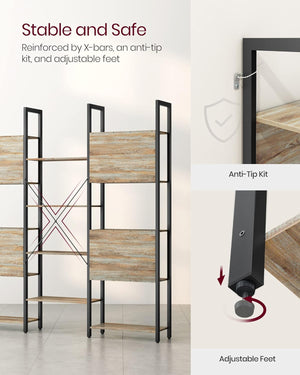 14-Tier Living Room & Office Bookcase - Karrari