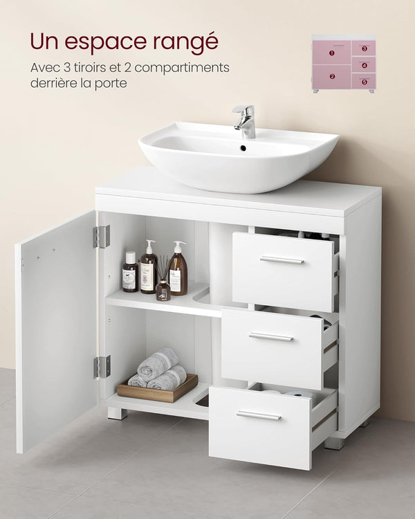 Bathroom Vanity Unit for Sink – Drawers & Storage - Karrari