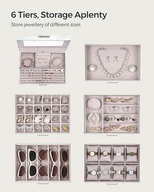 Large 6-Layer Jewellery Box with 5 Drawers - Karrari