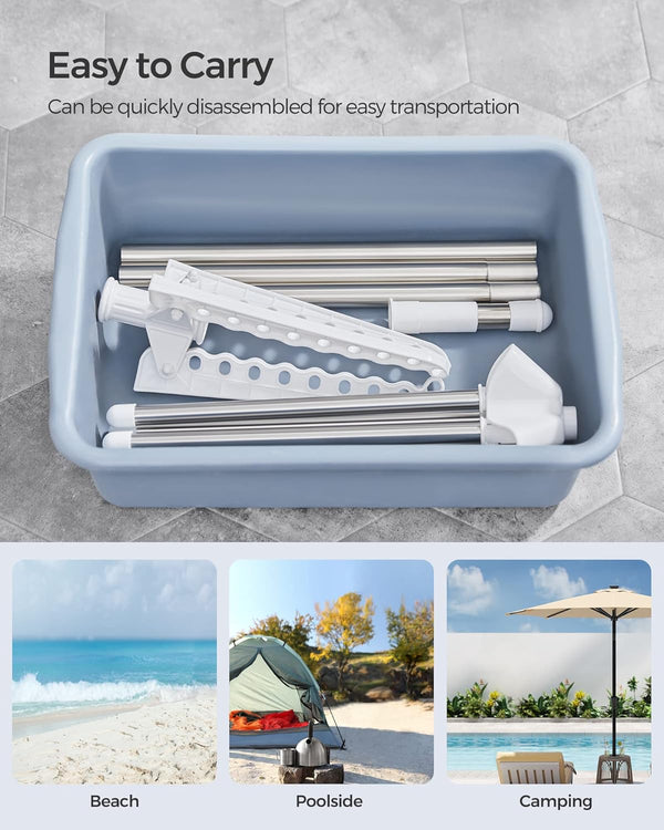 Clothes Airer with 3 Rotatable Arms – Stainless Steel - Karrari