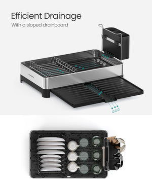 Expandable Stainless Dish Drying Rack - Karrari