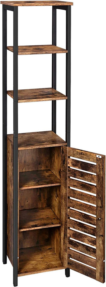 Industrial Style Freestanding Cabinet, Bathroom Storage Shelf, Sideboard with 3 Shelves