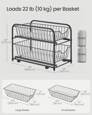 2-Tier Under Sink Storage Organiser - Karrari
