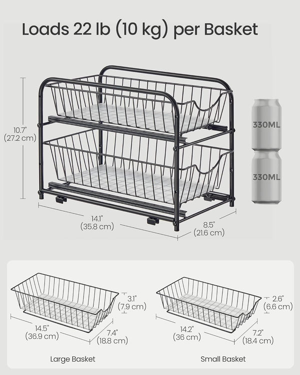 2-Tier Under Sink Storage Organiser - Karrari