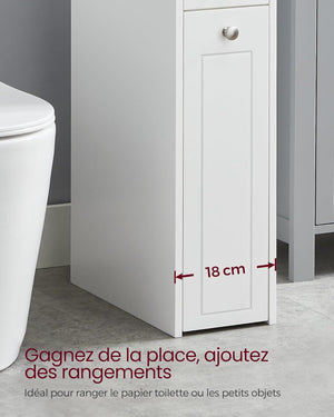 Narrow Bathroom Cabinet with Drawers - Karrari