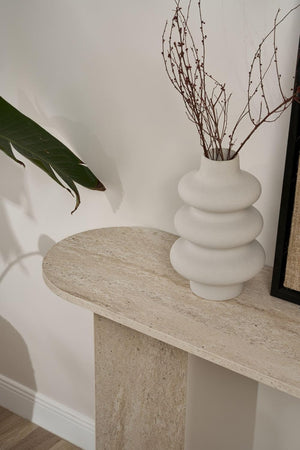 Elegant Melamine Coated Sideboard - Travertine Colour - Karrari