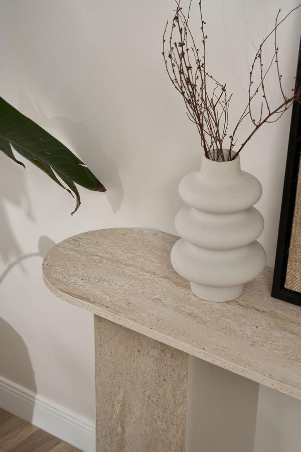 Elegant Melamine Coated Sideboard - Travertine Colour - Karrari