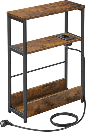 Side Table - Charging Port & Shelves - Karrari
