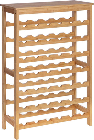 7-Tier Bamboo Wine Rack, Holds 42 Bottles - Karrari