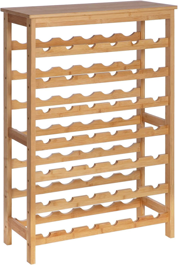 7-Tier Bamboo Wine Rack, Holds 42 Bottles - Karrari