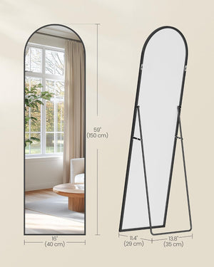 Full Length Floor Mirror with Stand (40x150cm)