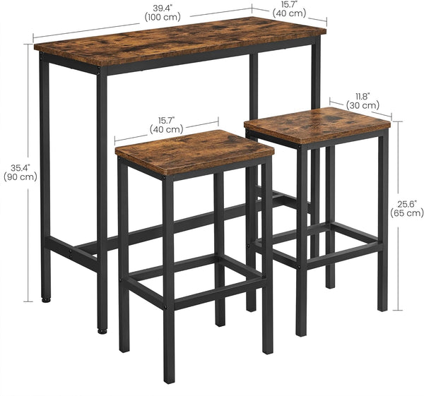 Industrial Bar Table Set - Karrari
