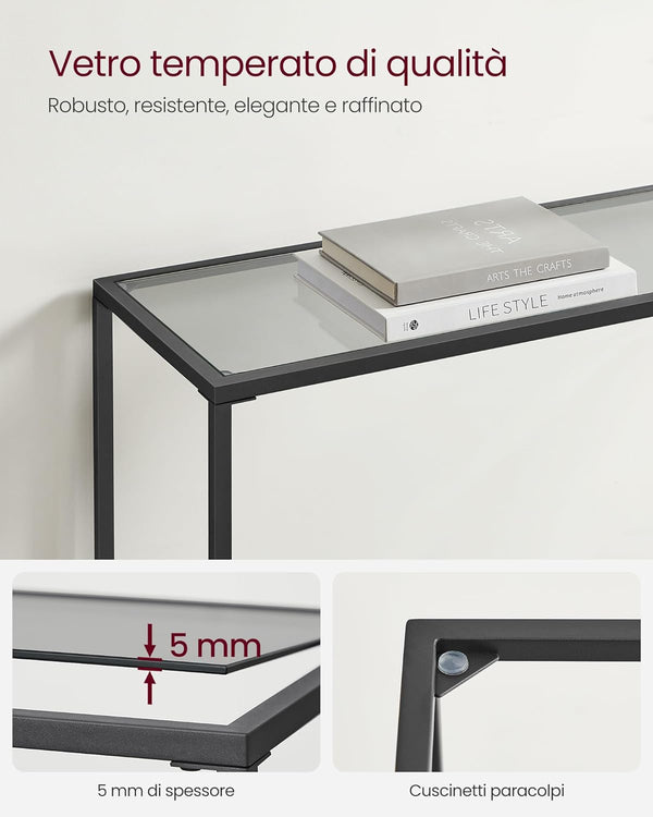 Modern Black Console Table - Karrari
