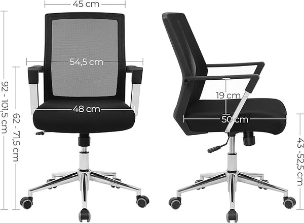Office Chair – Mesh Back, Adjustable Height & Rocker - Karrari