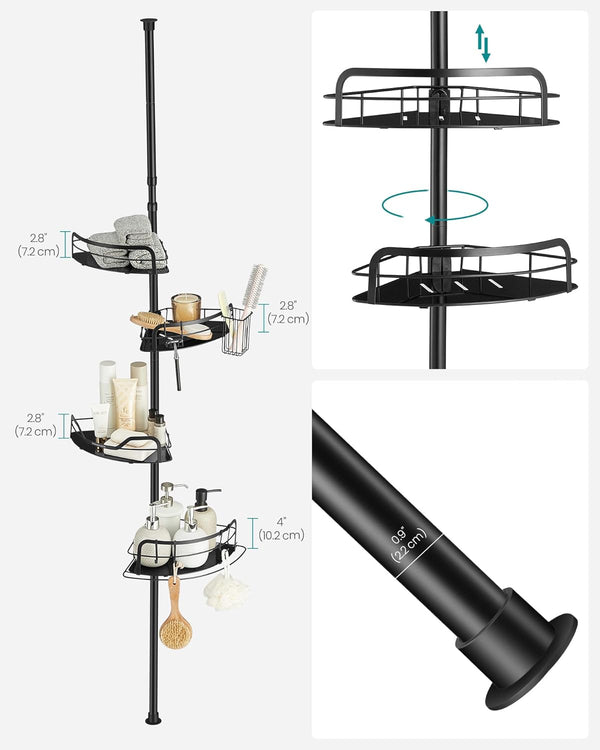 Extendable Corner Shower Shelf