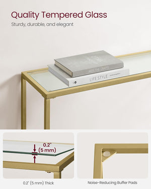 Light Gold Console Table - Karrari