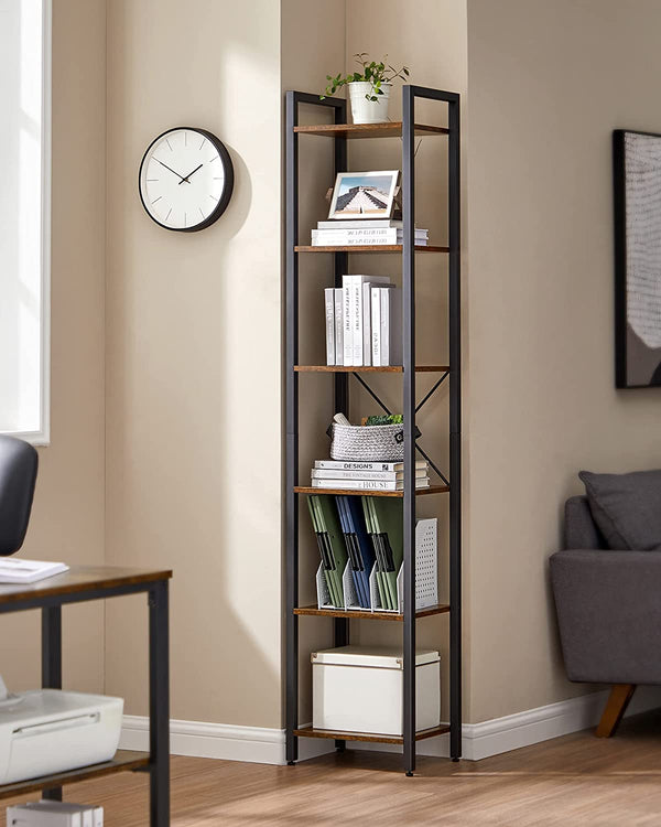6-Tier Bookcase & Storage Shelf - Karrari