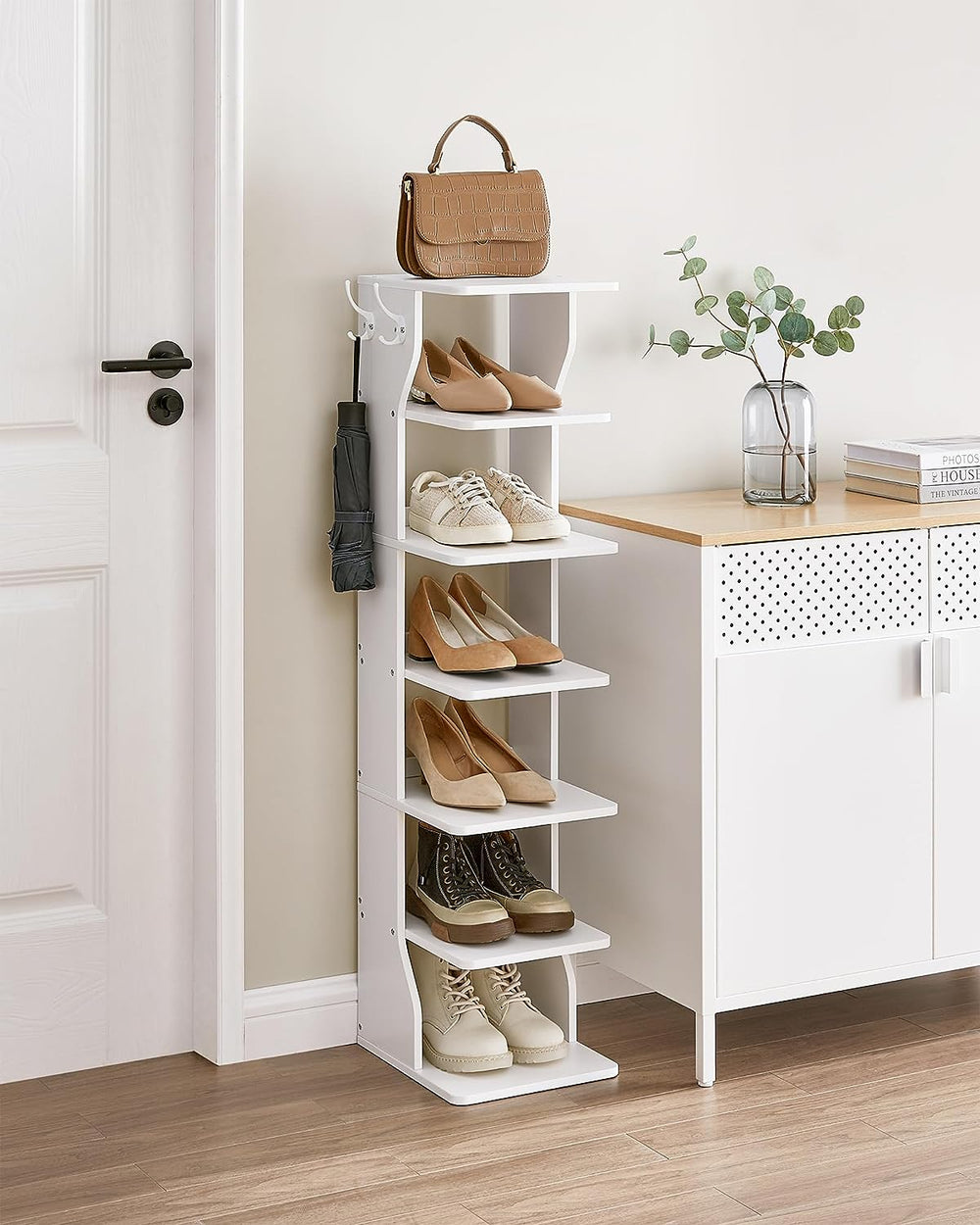 Slim 6-Tier Shoe Rack (Storage for Small Spaces) - Karrari