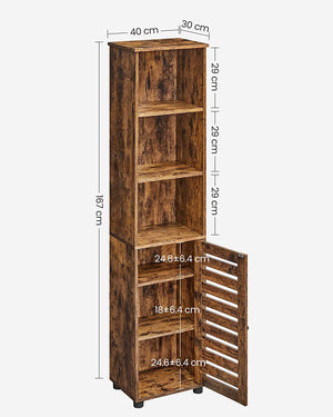 Tall Storage Cabinet with Shelves - Karrari