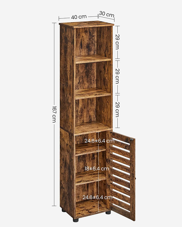 Tall Storage Cabinet with Shelves - Karrari