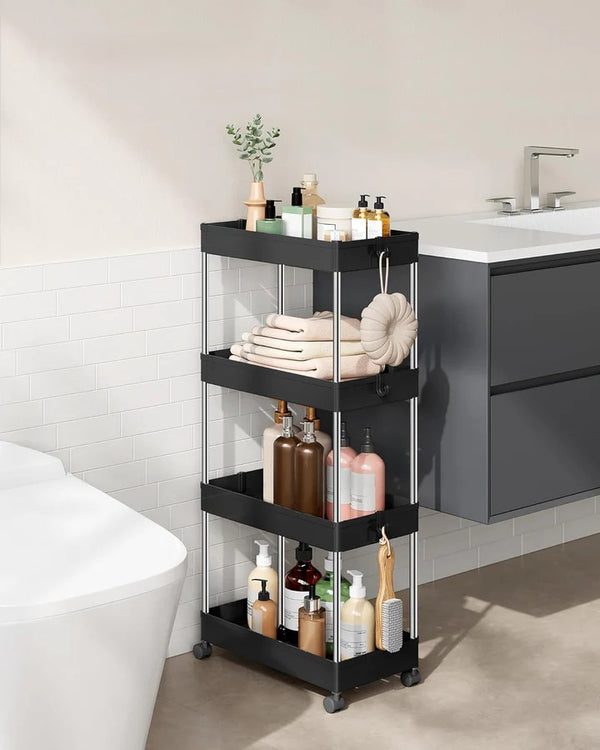 4-Tier Rolling Kitchen Trolley - Karrari