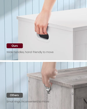 Modern Storage Chest Bench with Hinges - Karrari
