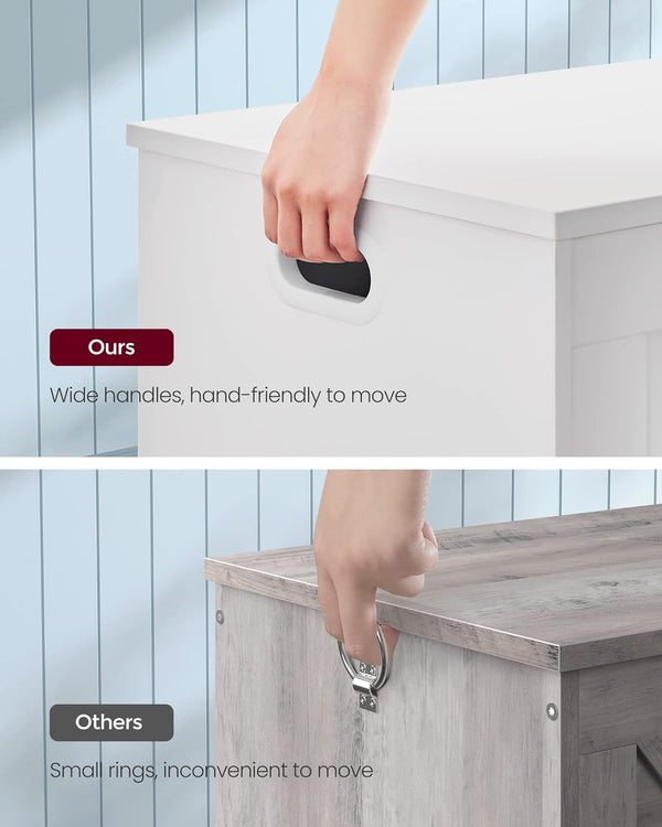 Modern Storage Chest Bench with Hinges - Karrari