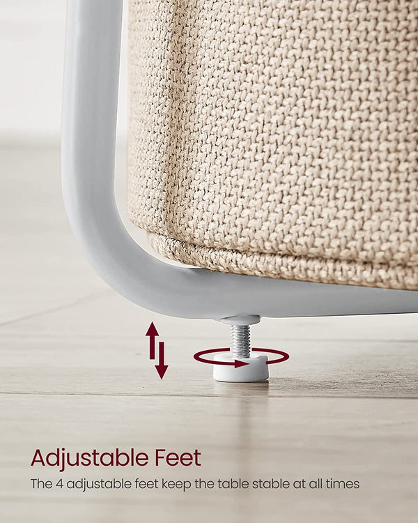 Side Table with Fabric Basket - Karrari