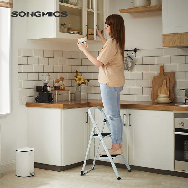 2-Step Folding Ladder with Safety Lock - Karrari