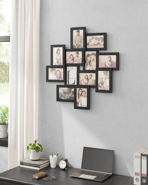 Collage Picture Frame for 12 Photos (4×6, Wall-Mounted) - Karrari